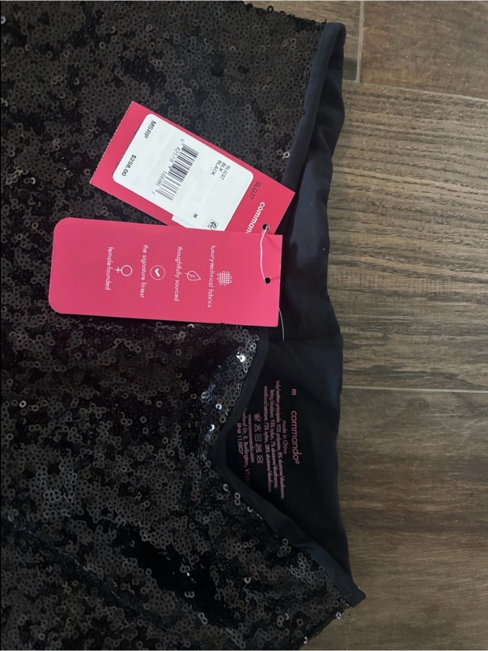 Commando Sequin Flare High-Rise Leggings Women’s Size M NWT
